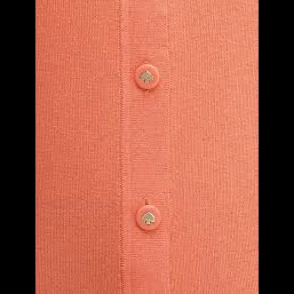 Kate Spade Signature Button Silk Blend Cardigan Sweater NWT